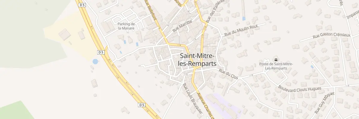 Plan du 5 Rue du Tour de Ville à Saint-Mitre-les-Remparts