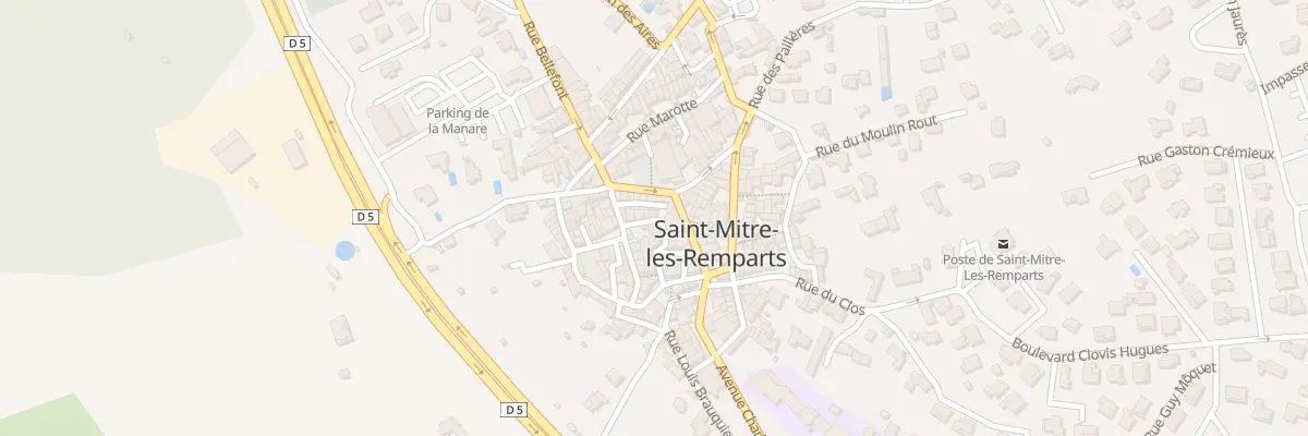 Plan du 14 Rue du Tour de Ville à Saint-Mitre-les-Remparts