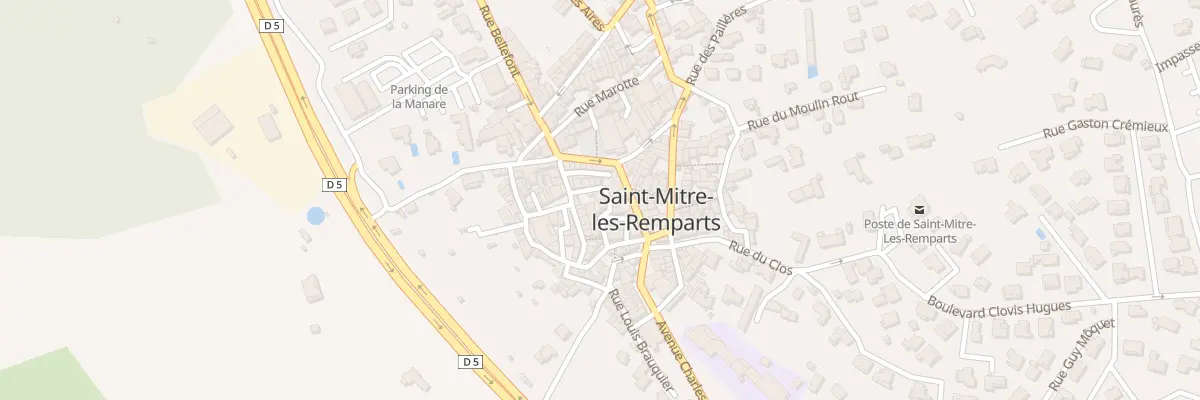 Plan du 9 Rue du Tour de Ville à Saint-Mitre-les-Remparts