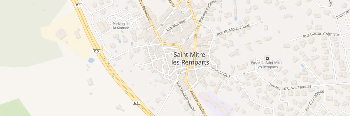 Plan du 7 Rue du Tour de Ville à Saint-Mitre-les-Remparts