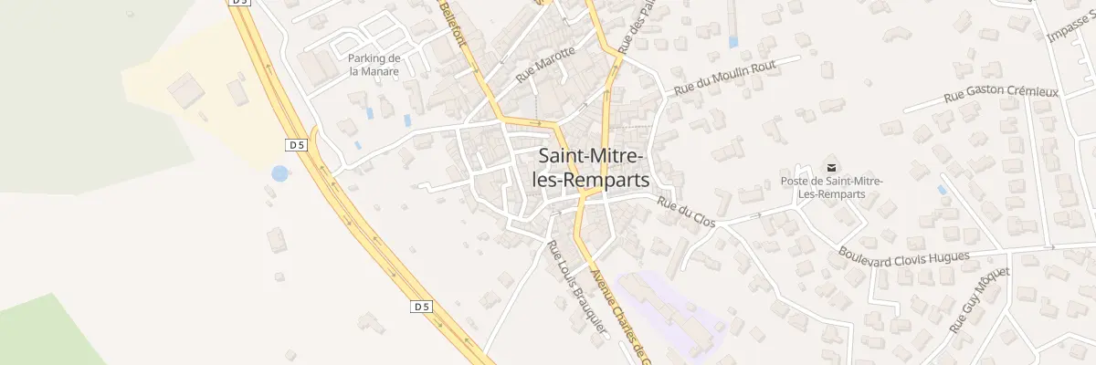 Plan du 4 Rue du Tour de Ville à Saint-Mitre-les-Remparts