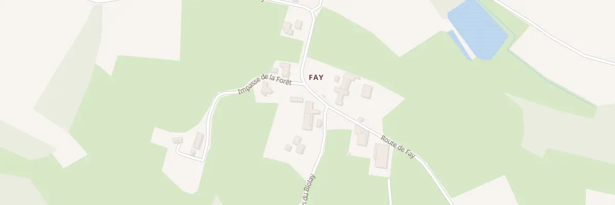 Plan du 2939 Rte de Fay à Mézériat