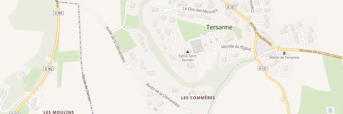 Plan du 5013 Tersanne à Tersanne