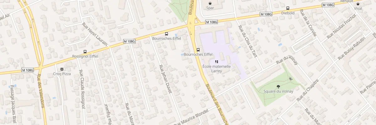 Plan du 123 Bd des Bourroches à Dijon