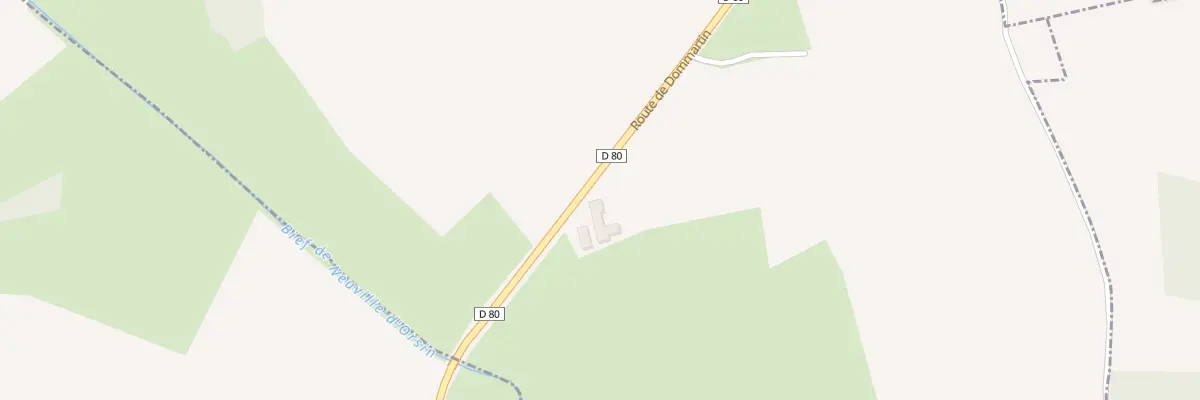 Plan du 383 Rte de Dommartin à Boissey