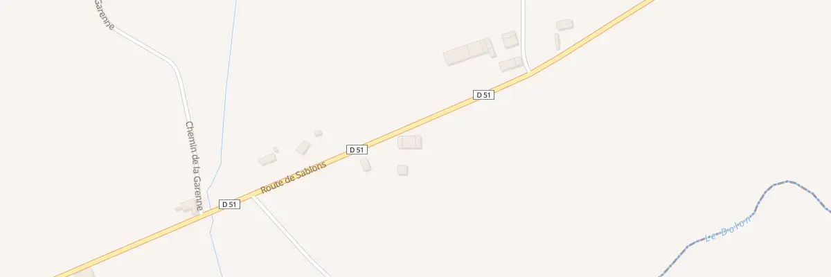 Plan du 825 Rte de Sablons à Primarette