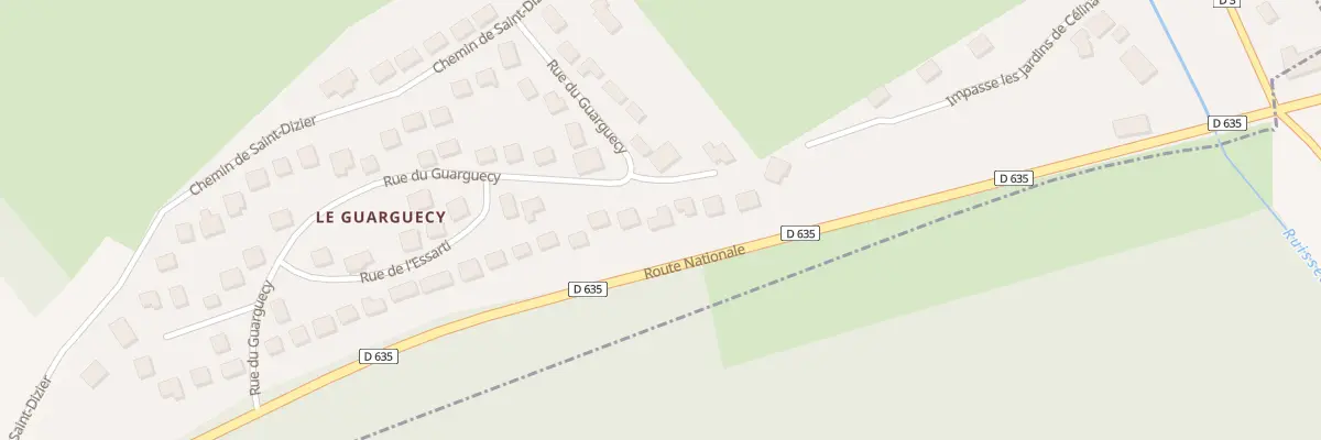 Plan du 25 Rue du Guarguecy à Baudonvilliers
