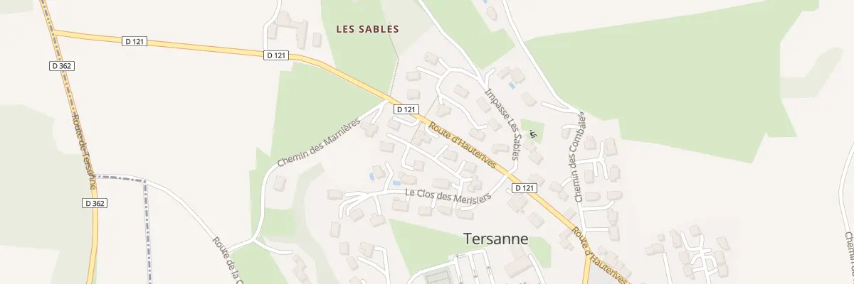 Plan du 315 Tersanne à Tersanne