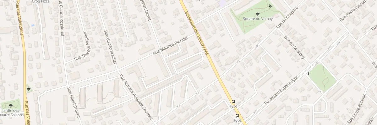 Plan du 99 Bd des Bourroches à Dijon