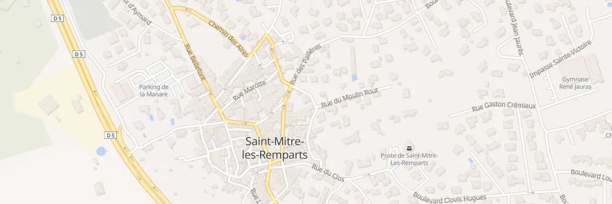 Plan du 2 Rue du Moulin Rout à Saint-Mitre-les-Remparts