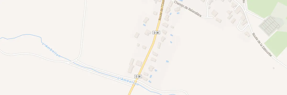 Plan du 410 Rte de l’Oasis à Moidieu-Détourbe