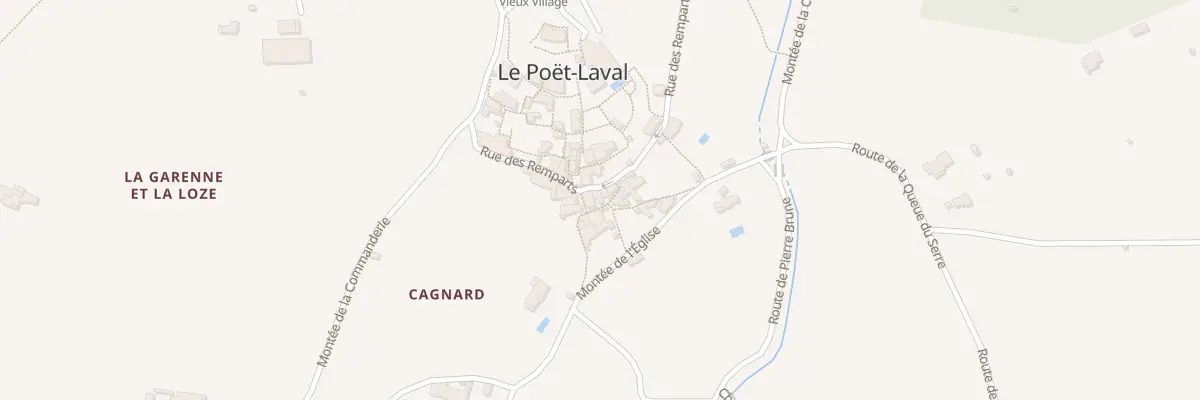 Plan du 205 Rue des Remparts au Poët-Laval