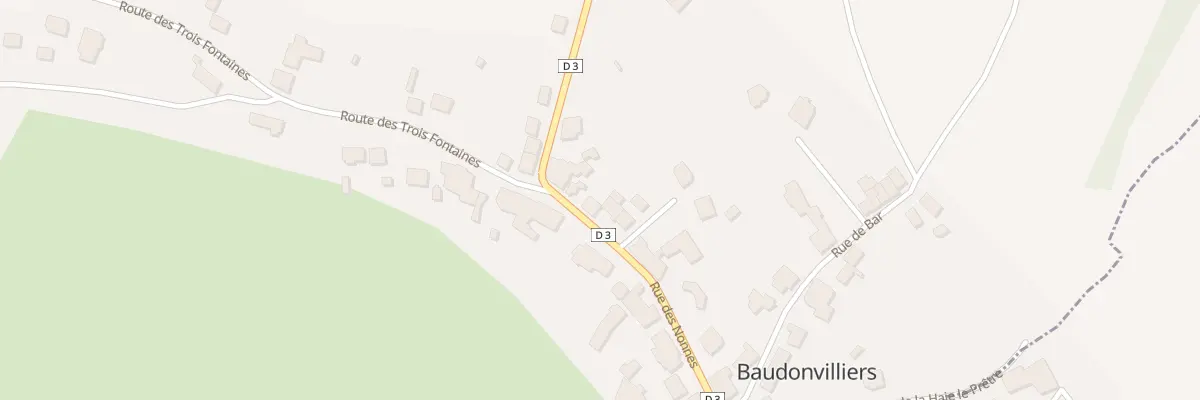 Plan du 10 Rue des Nonnes à Baudonvilliers