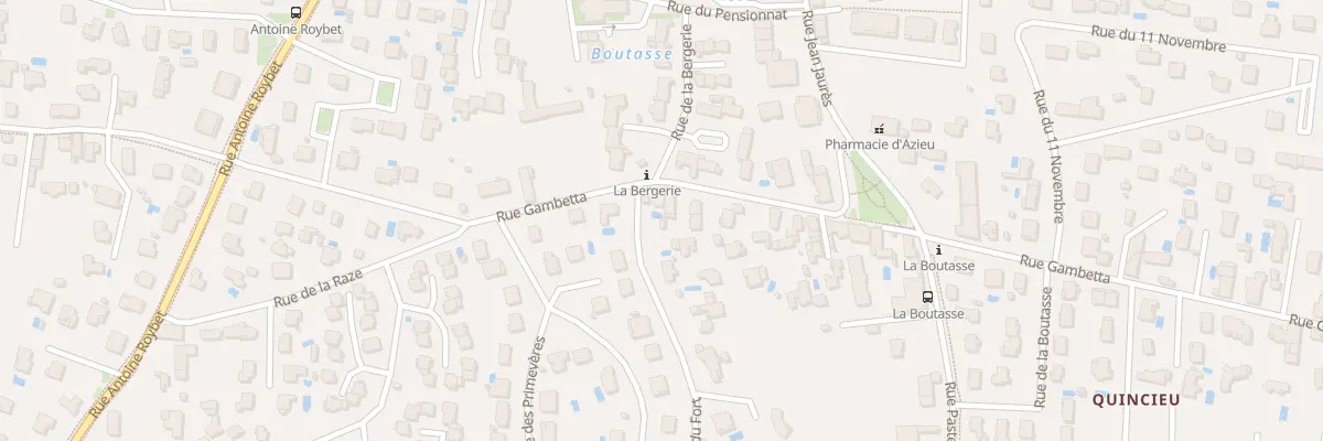 Plan du 12 Rue Gambetta à Genas