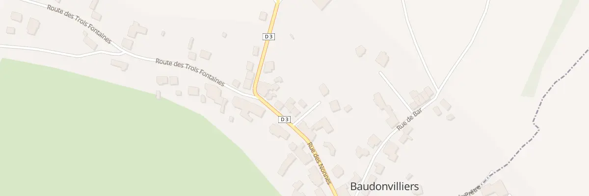 Plan du 12 Rue des Nonnes à Baudonvilliers
