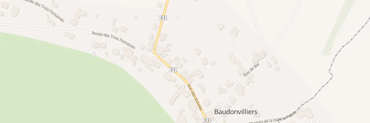 Plan du 14 Rue des Nonnes à Baudonvilliers