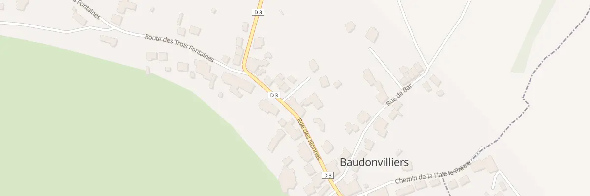 Plan du 24 Rue des Nonnes à Baudonvilliers