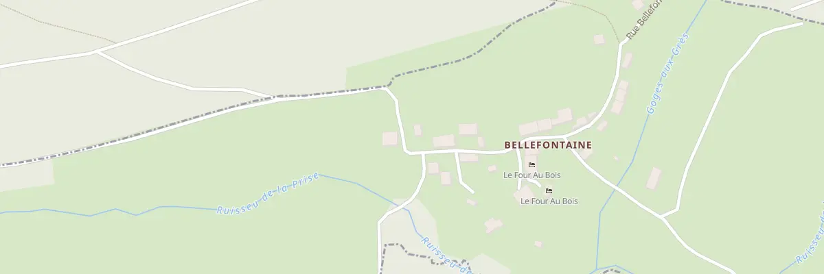 Plan du 1 Rue Bellefontaine à Futeau
