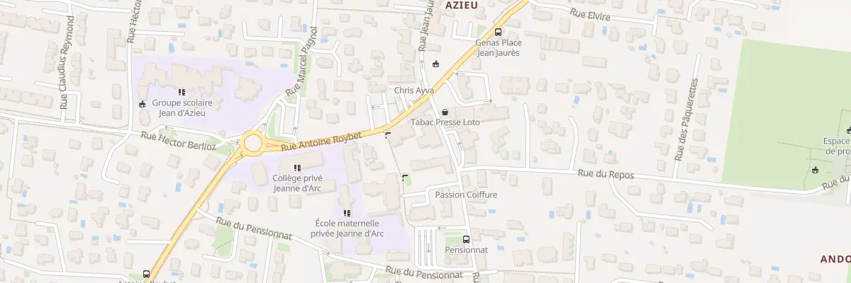 Plan du 18 Rue Jean Jaures à Genas