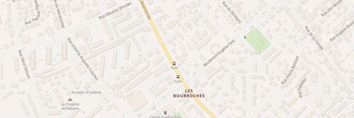 Plan du 90 Bd des Bourroches à Dijon