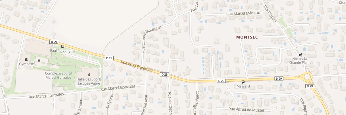 Plan du 7 Rue de la Fraternite à Genas