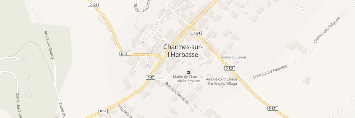 Plan du 65 Pl Champ de Mars à Charmes-sur-l’Herbasse
