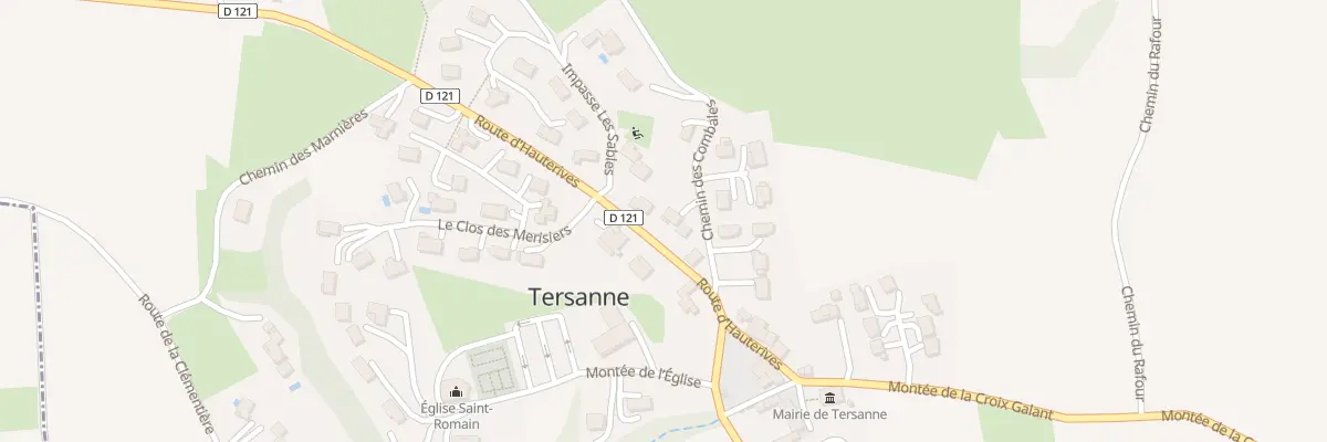 Plan du 85 Che des Combales à Tersanne