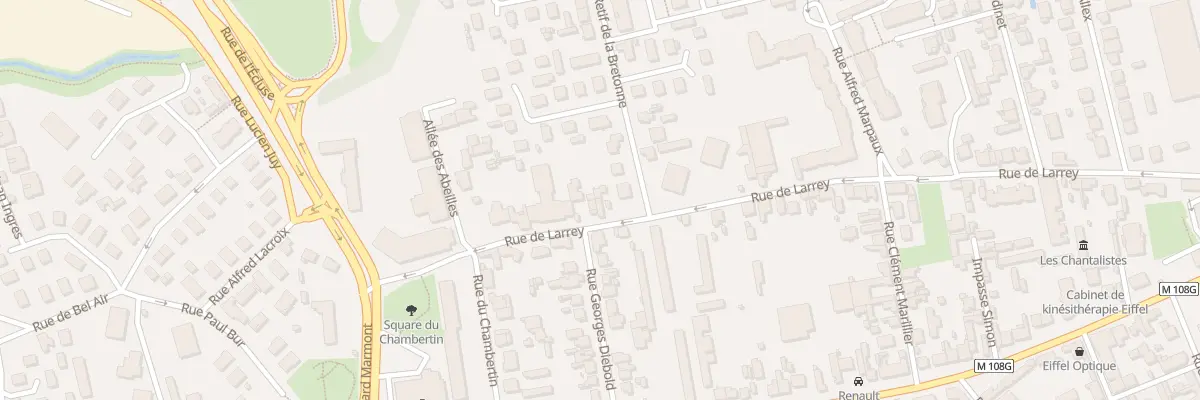 Plan du 40T Rue de Larrey à Dijon