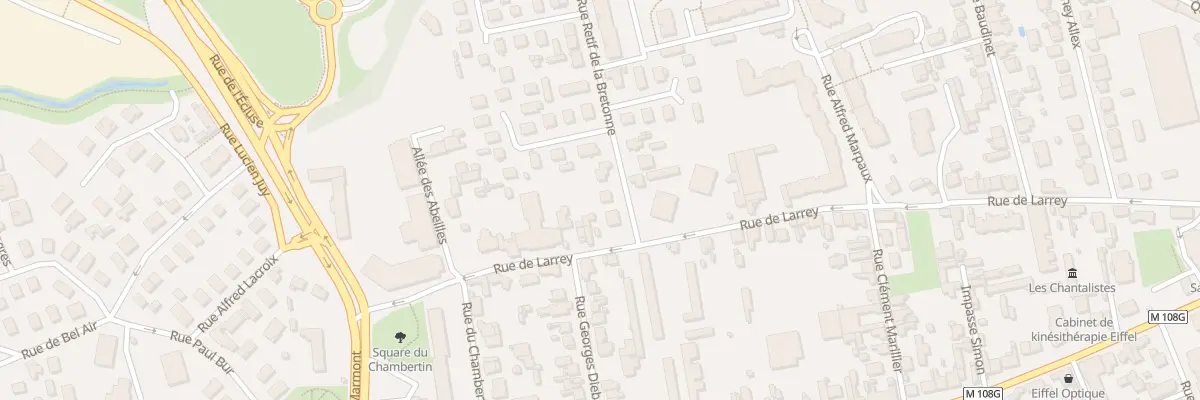 Plan du 3 Rue Restif de la Bretonne à Dijon
