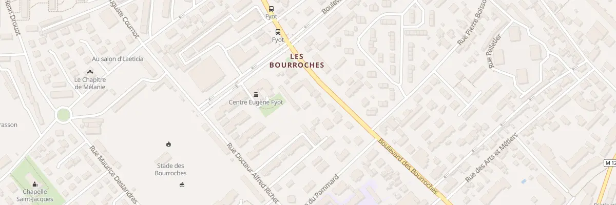 Plan du 65 Bd des Bourroches à Dijon