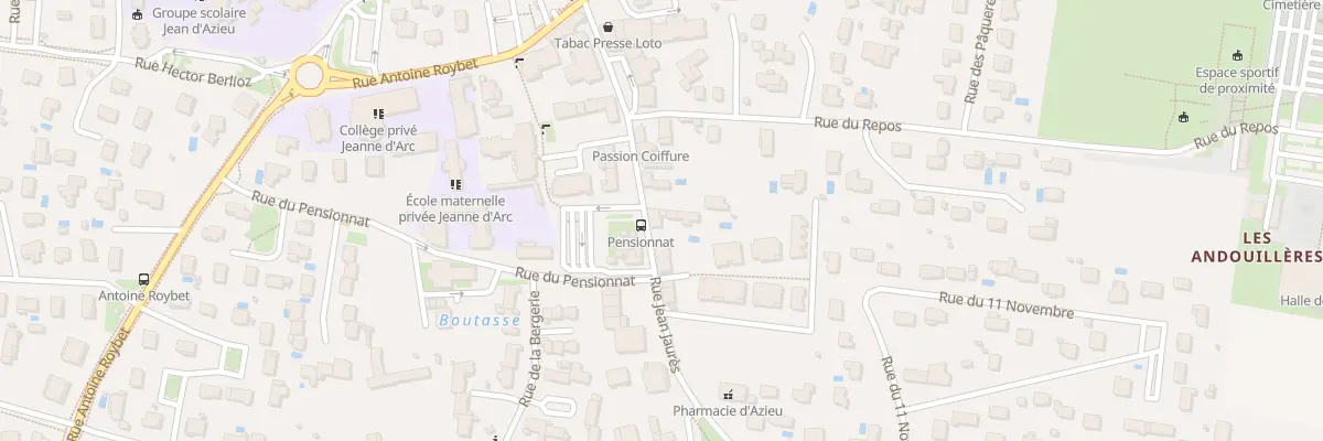 Plan du 7 Rue Jean Jaures à Genas