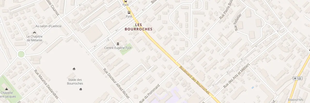 Plan du 59 Bd des Bourroches à Dijon