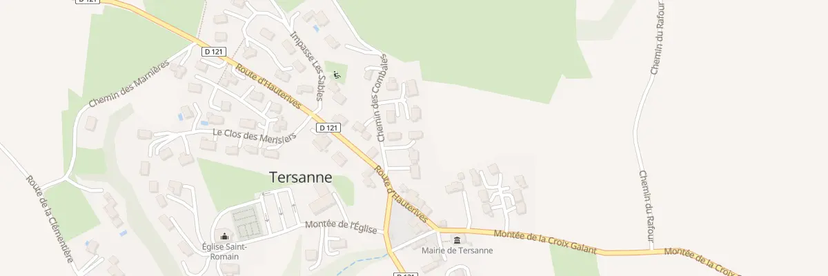 Plan du 40 Che des Combales à Tersanne