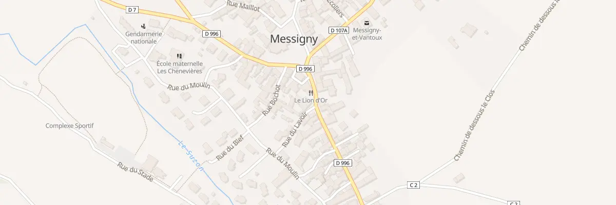 Plan du 2 Rue du Lavoir à Messigny-et-Vantoux