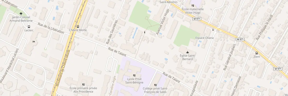 Plan du 114 Rue de Talant à Dijon