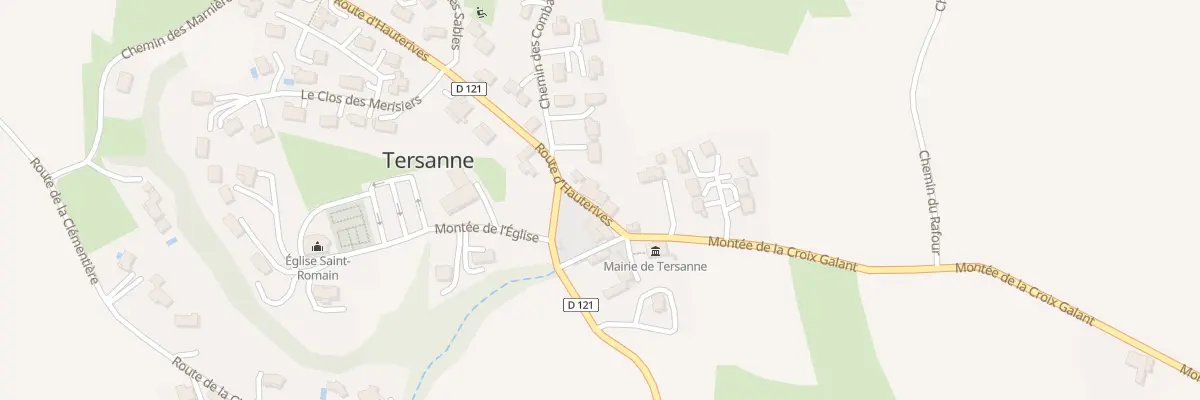 Plan du 30 Rte d’Hauterives à Tersanne