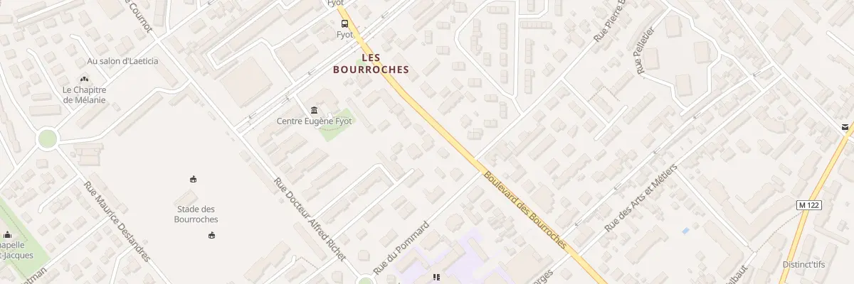 Plan du 57 Bd des Bourroches à Dijon