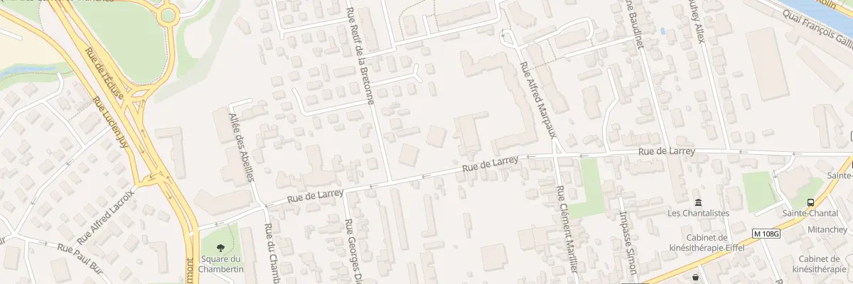 Plan du 40A Rue de Larrey à Dijon