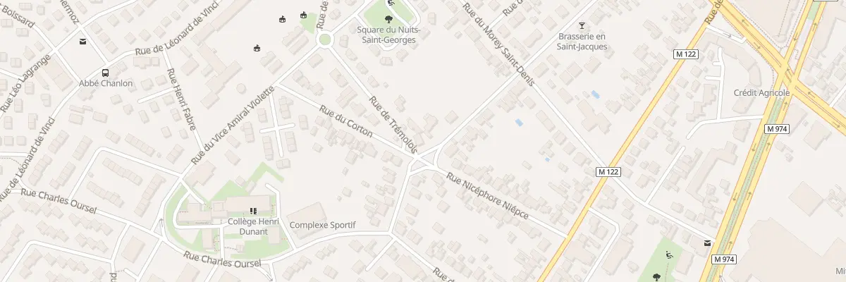 Plan du 28 Rue en Saint-Jacques à Dijon