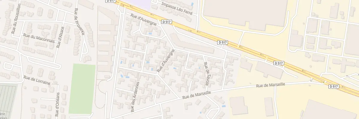 Plan du 6 Rue des Ardennes à Meyzieu