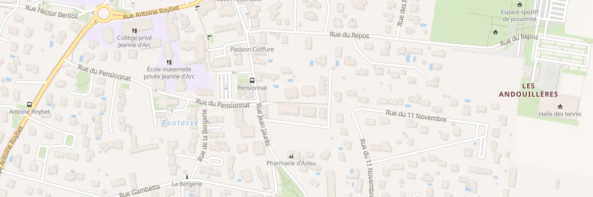 Plan du 5 Rue Jean Jaures à Genas