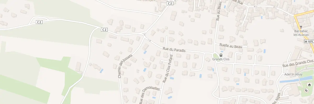Plan du 11 Rue du Paradis à Ahuy