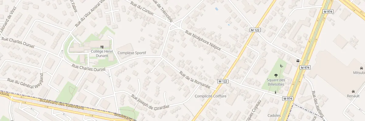 Plan du 16 Rue de la Romanée à Dijon