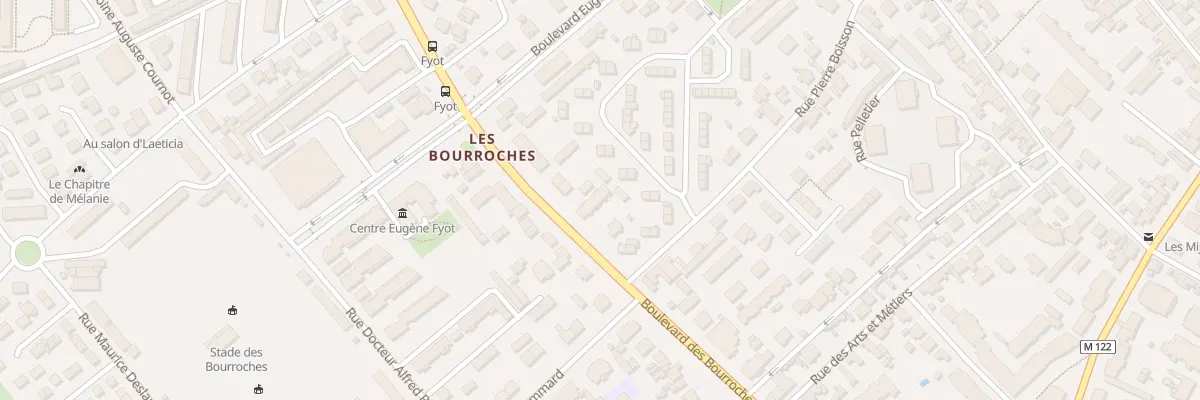Plan du 62 Bd des Bourroches à Dijon