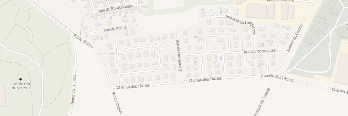 Plan du 16 Rue de la Normandie à Meyzieu