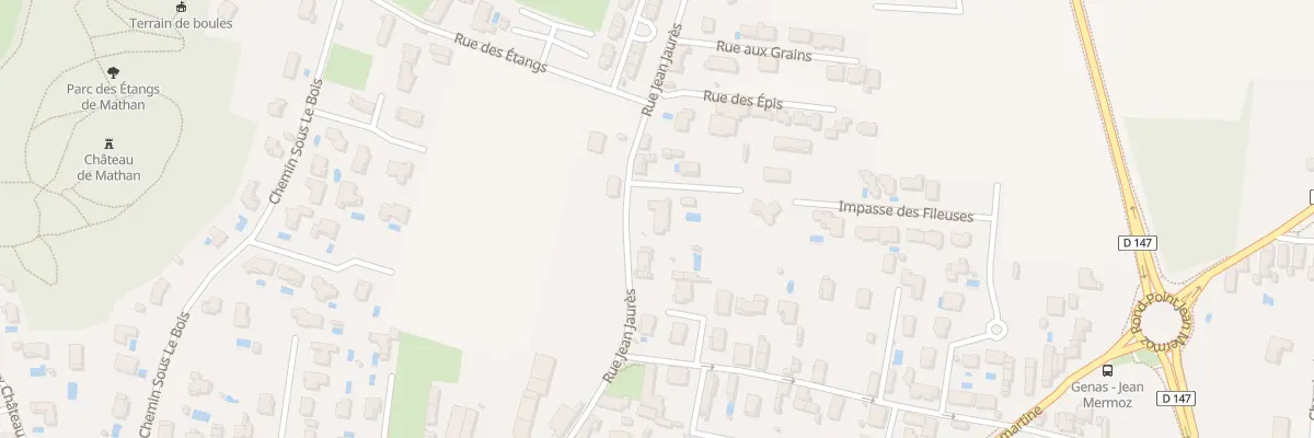 Plan du 45 Rue Jean Jaures à Genas