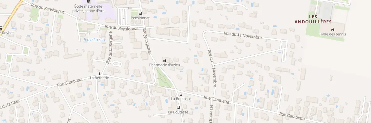Plan du 1D Rue Jean Jaures à Genas