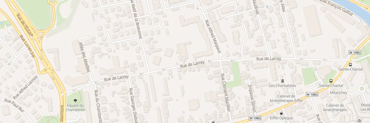 Plan du 36 Rue de Larrey à Dijon