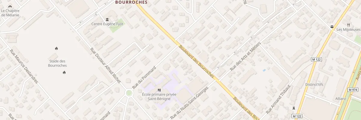 Plan du 47 Bd des Bourroches à Dijon