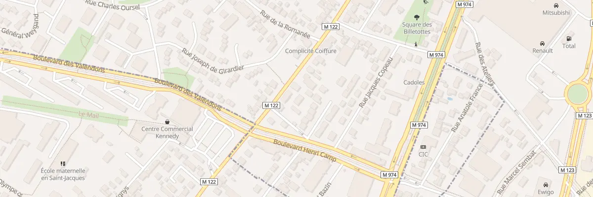 Plan du 123B Rue de Chenôve à Dijon